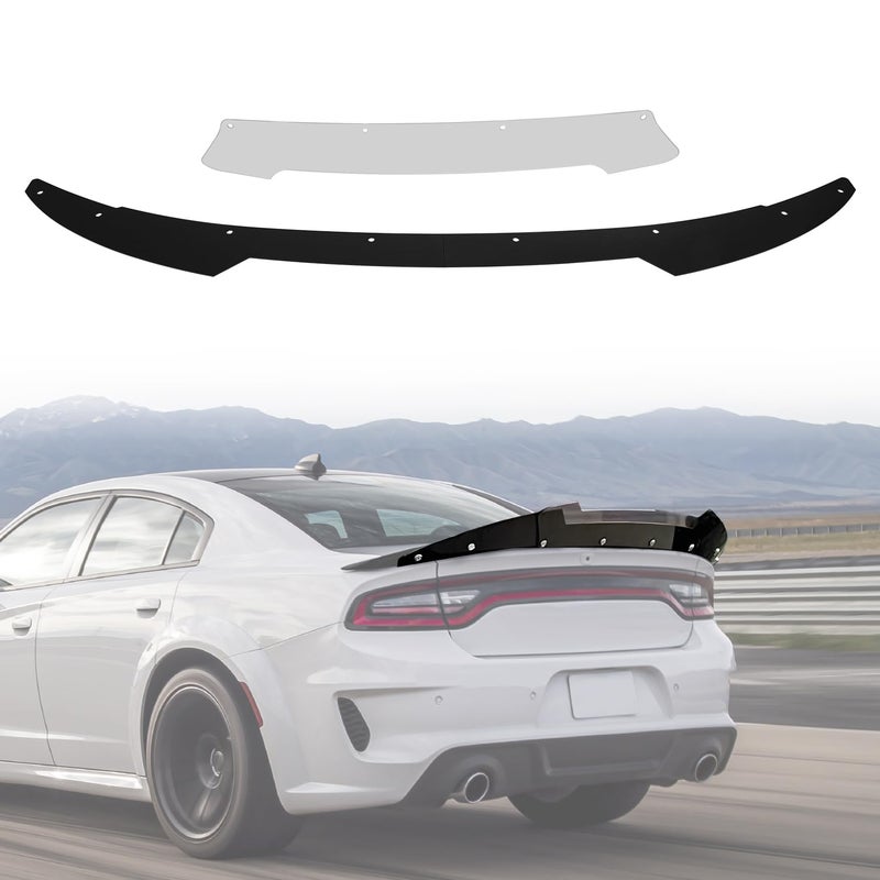 AMSPRAC Venom V2 Rear Wickerbill Spoiler fit for Dodge Charger 20152023 SRT ScatPack HellcatRear Spoiler Wing Trunk LipRear Body Part Molding Cover TrimExterior Sporty Decoration Accessories